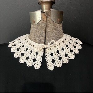 Vintage Handmade Crochet Lace Collar